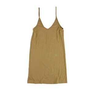 Handmade LA Womens Heathered V-Neck Tank Top, brown, M
